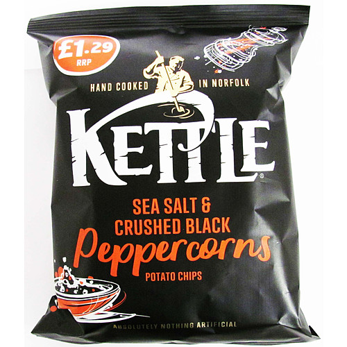 Kettle Chips Sea Salt & Black Pepper £1.29