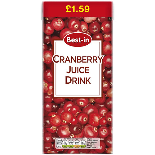 B/In Cranberry Juice PM £1.59