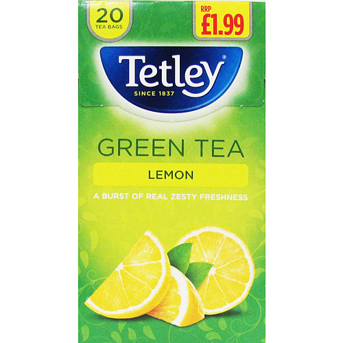 Tetley Green Tea Lemon 40g