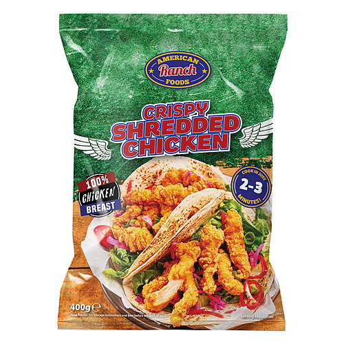American Ranch Foods Crispy Shredded Chicken 400g