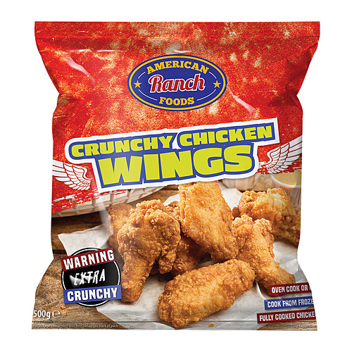 American Ranch Foods Crunchy Chicken Wings 500g