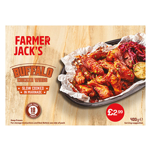 Farmer Jacks Buffalo Wings PM £2.99