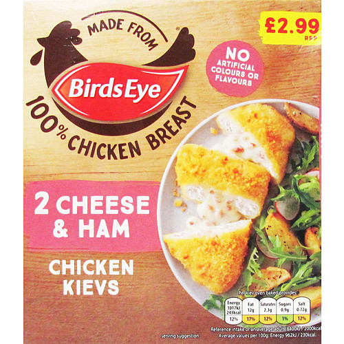 Birds Eye Cheese & Ham Kiev PM £2.99