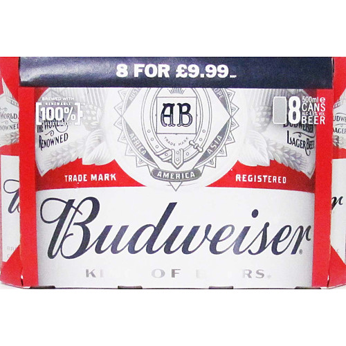 Budweiser 8 Pack PM £9.99