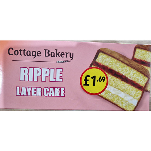 Cottage Bakery Ripple Layer Cake PM £1.69