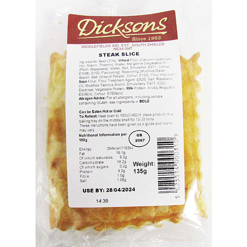 Dicksons Baked Steak Slice
