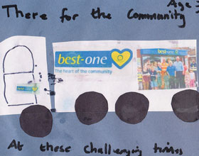 Child's picture of a Best-one lorry